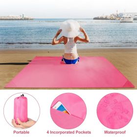 Waterproof Beach Blanket and Camping Mat 4.6' x 6.6'