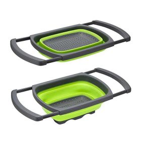 Collapsible Colander Strainer with Extendable Handles