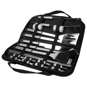 Stainless Steel BBQ Grill Tool Kit Grilling Utensil Accessories