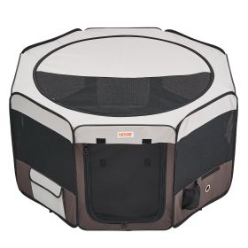 VEVOR Foldable Pet Playpen – 46" Portable Kennel