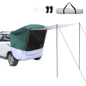 SUV Rear Tent Camping Tent Military Green, White Gray