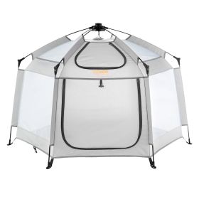 VEVOR Baby Playpen with Canopy – Indoor/Outdoor Play Yard