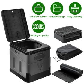 Portable Foldable Toilet with Lid & Carry Bag – Compact 20L