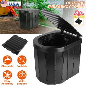 Foldable Emergency Portable Toilet – Compact with Lid
