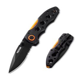 Folding Pocket Knife 3 in Blade Aluminum Handle & Pocket Clip