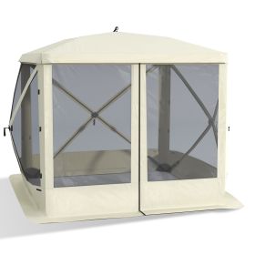 Outsunny Pop Up Camping Canopy Gazebo,Screen Shelter Tent