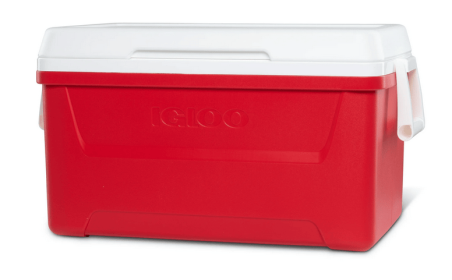 Igloo 48 QT Laguna Ice Chest Cooler, Red