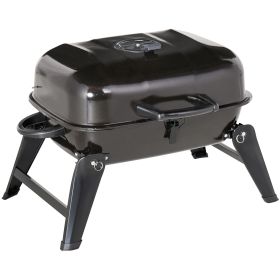 Outsunny 14" Portable Charcoal Grill – Tabletop BBQ