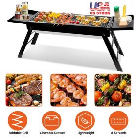 Portable Foldasble BBQ charcoal grill for outdoors and camping