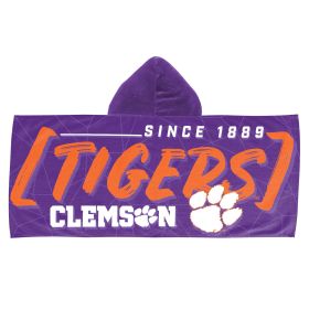 Clemson Tigers Youth Hooded Beach Towel