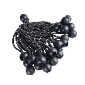 6"  25PCS Set Ball Bungee/Black