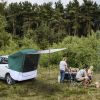 SUV Rear Tent Camping Tent Military Green, White Gray
