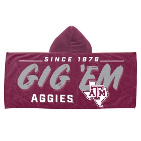 Texas A&M Youth Hooded Beach Towel