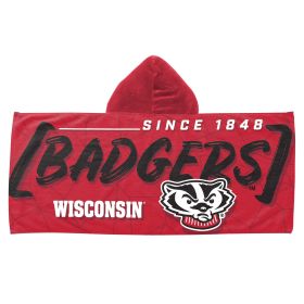 Wisconsin Badgers Hooded Towel