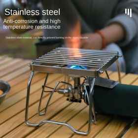 Outdoor small folding stainless steel stove top pot holder