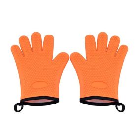 Silicone Smoker Oven Gloves w/ Waterproof & Hangable Design