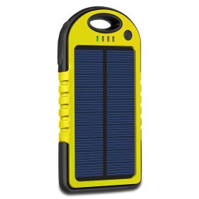 Solar Charging USB Fast Charging Power Bank w/ Flashlight