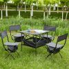 Folding Outdoor Camping Table and Chairs Set
