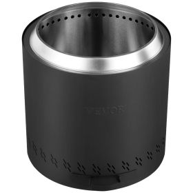 VEVOR Smokeless 15.8 in Dia Wood Burning Fire Pit Stove