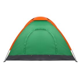 2-Person Waterproof Camping Dome Tent,  Orange & Green