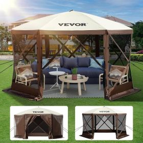 VEVOR 10'x10', 6 Sided Pop-up Canopy Screen Tent