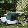 SUV Rear Tent Camping Tent Military Green, White Gray