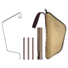 Portable Camping Lantern Hanging Rack & Table Stand (Color: As Shown, Ships From: China)