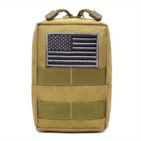 Compact Waterproof Tactical Molle Pouches;  EDC Waist Bag (Color: Mud Color)