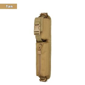 Tactical MOLLE Accessory Bag with Adjustable Strap (Color: Tan)