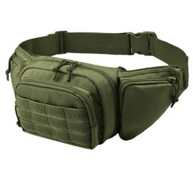Military Style Hiking Waist Pack (Color: Green)