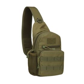 Tactical Shoulder Sling Bag – Military-Style Nylon Chest Pack (material: Nylon, Color: Army Green)