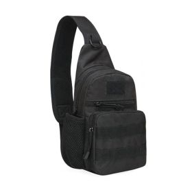Tactical Shoulder Sling Bag – Military-Style Nylon Chest Pack (material: Nylon, Color: black)
