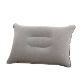 Inflatable Air Pillow Outdoor Travel, Camping Sleeping Pillow (Color: G911B-grey, size: 43X27cm)