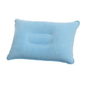 Inflatable Air Pillow Outdoor Travel, Camping Sleeping Pillow (Color: G911F-light blue, size: 43X27cm)