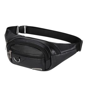 Solid Color Lightweight Chest Bag – Large-Capacity (Color: black)