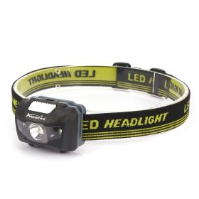 AloneFire HP30 3W Red White LED Lightweight Headlight (Color: black)