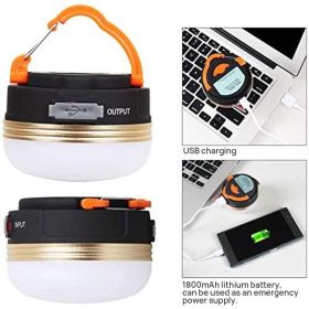 Rechargeable Magnetic Camping Tent Lantern (Items: USB Power Bank)