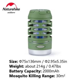 Naturehike Outdoor Electronic Mosquito Insect Killer Camp Light (Color: Green)
