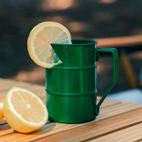 Outdoor large capacity stainless steel mug (select: Stainless steel mug-green)