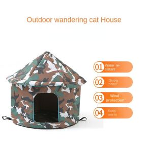 Waterproof Removable Pet House – Outdoor Shelter Tent (colour: S code, size: Square army green)
