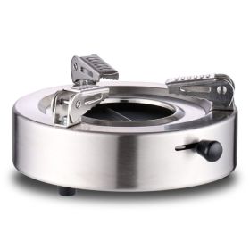 Adjustable Firepower Outdoor Mini Alcohol Stove for Camping (Type: Stoves, Color: Silver)