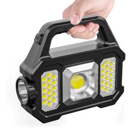 Portable Camping & Fishing Solar Light – Rechargeable Lantern (Type: Flashlights, Color: Black A)