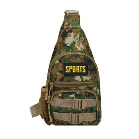Multi-pocket Crossbody Camouflage Bag for Camping and Hiking (Type: Sports Bag, Color: Army Green)