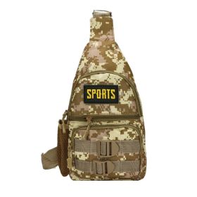 Multi-pocket Crossbody Camouflage Bag for Camping and Hiking (Type: Sports Bag, Color: Khaki)