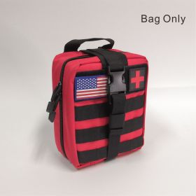 MOLLE Tactical Detachable First Aid Bag (Color: Red)