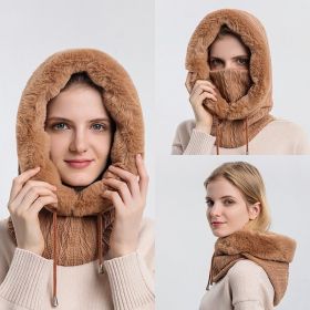 Winter Fleece Hood – 2-in-1 Neck Warmer (Color: black)