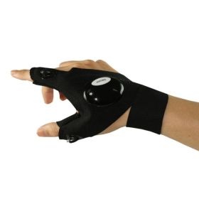 Rechargeable Led Flashlight Fishing Gloves (Color: Right Hand One)