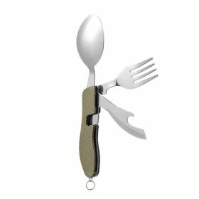 4-in-1 Outdoor Tableware Set (Color: Green)
