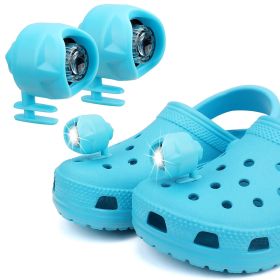 Red Crocs Headlights, Hands-Free Shoe Lights for Night Walks (Color: Blue)