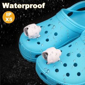 Red Crocs Headlights, Hands-Free Shoe Lights for Night Walks (Color: White)